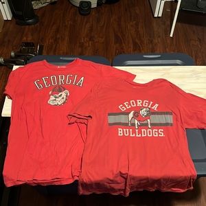 2 University of Georgia shirts
